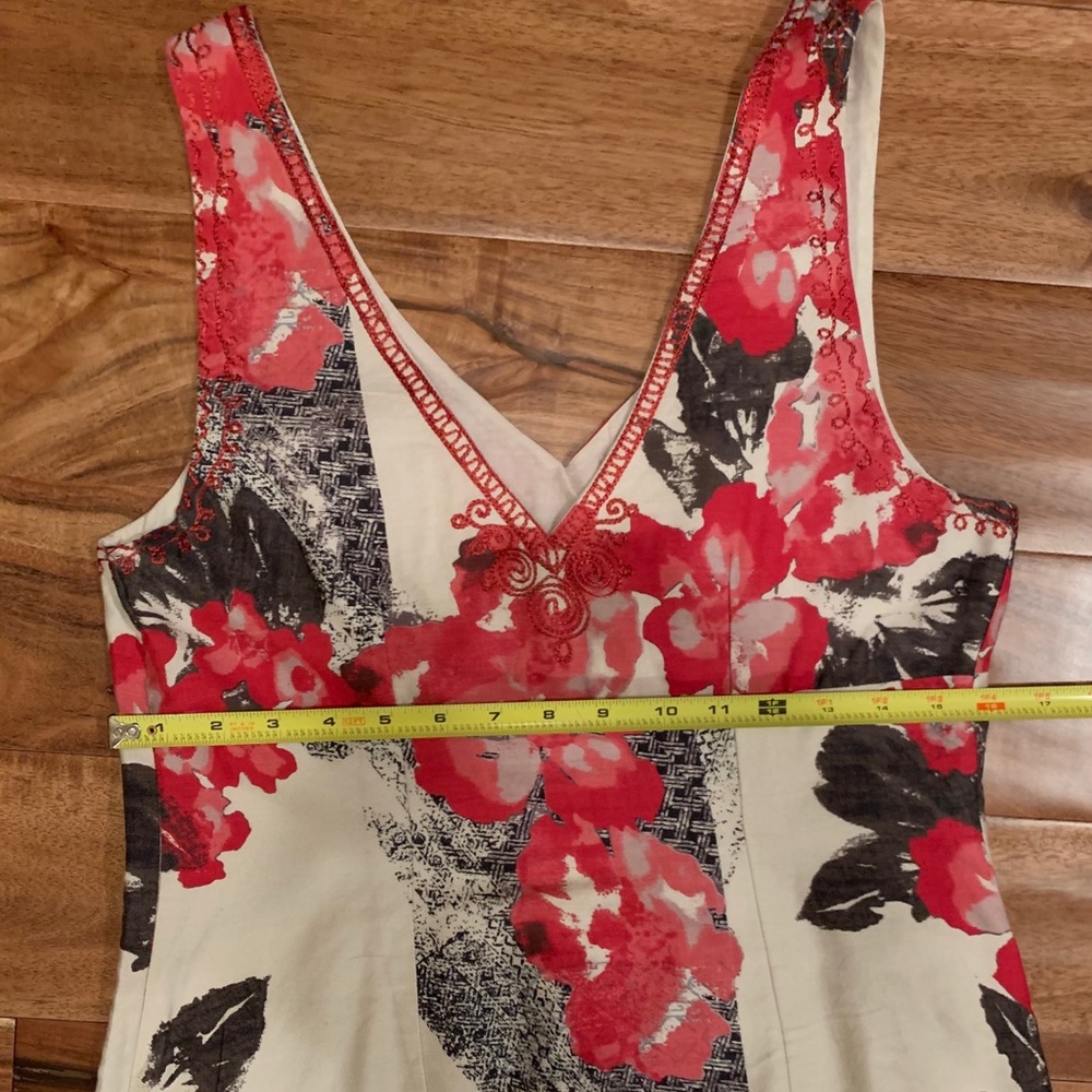 Free People // NWT Embroidered V-neck cotton dress - Picture 14 of 15
